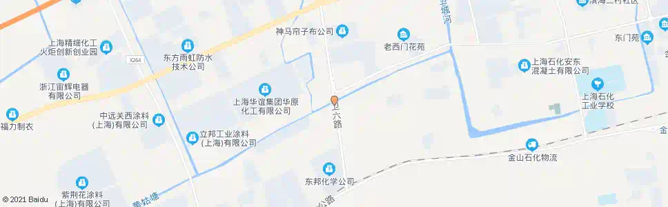 上海金山大道卫六路_公交站地图_上海公交_妙搜公交查询2025