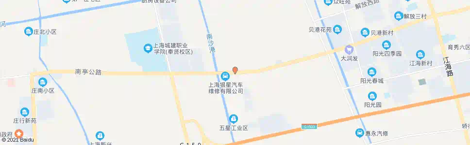 上海五星路南亭公路_公交站地图_上海公交_妙搜公交查询2025