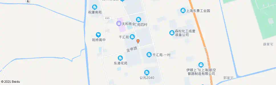 上海千汇路金亭路_公交站地图_上海公交_妙搜公交查询2025