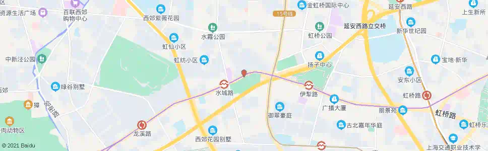 上海虹桥路水城路_公交站地图_上海公交_妙搜公交查询2025