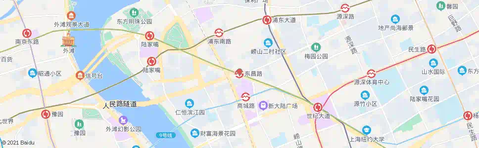 上海东昌路站_公交站地图_上海公交_妙搜公交查询2025
