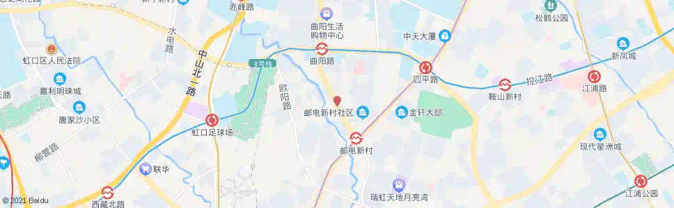 上海曲阳路祥德路_公交站地图_上海公交_妙搜公交查询2025
