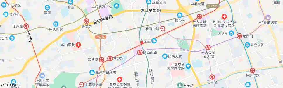 上海陕西南路淮海中路_公交站地图_上海公交_妙搜公交查询2025