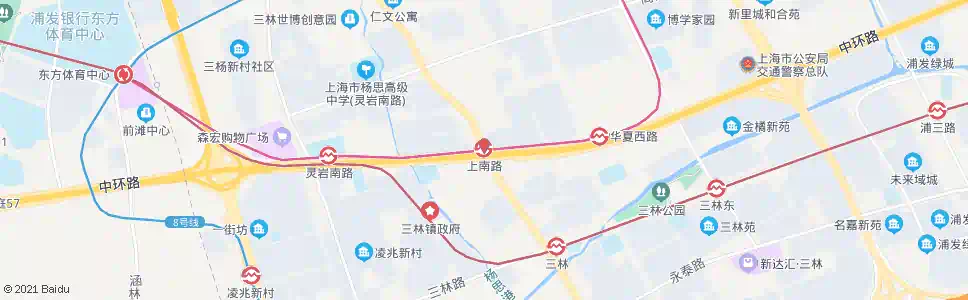 上海浦东南路上南路_公交站地图_上海公交_妙搜公交查询2025