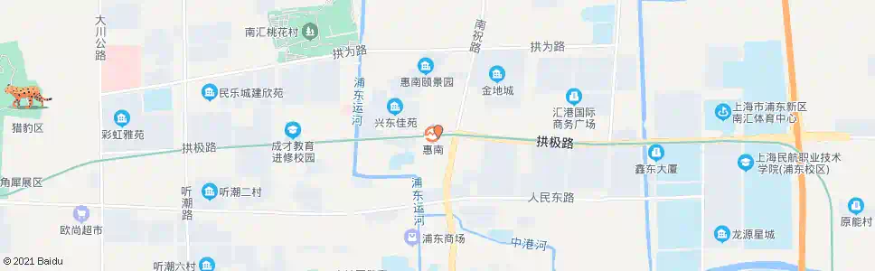 上海南祝路拱极路(惠南地铁站)_公交站地图_上海公交_妙搜公交查询2025