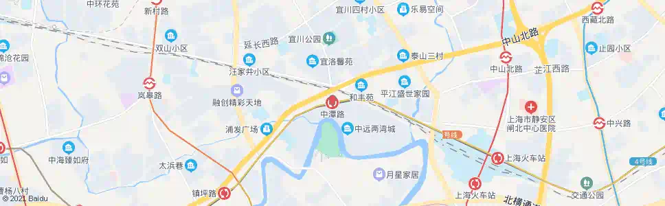 上海中潭路站_公交站地图_上海公交_妙搜公交查询2025