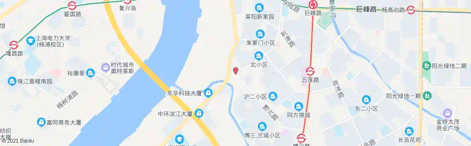 上海博兴路莱阳路_公交站地图_上海公交_妙搜公交查询2025