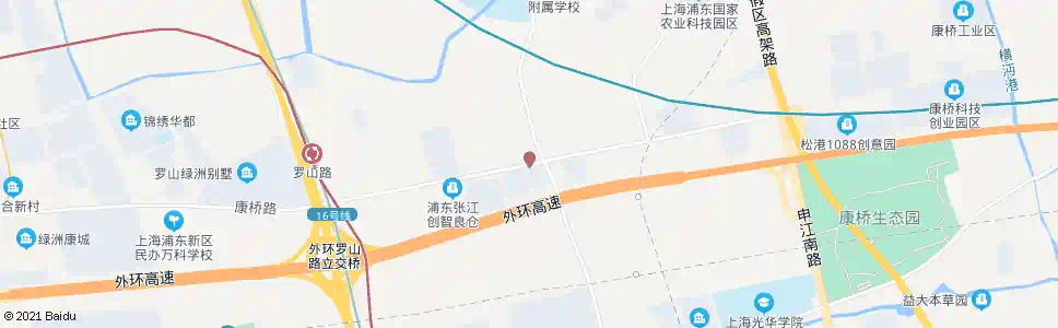 上海康桥东路康新公路_公交站地图_上海公交_妙搜公交查询2025