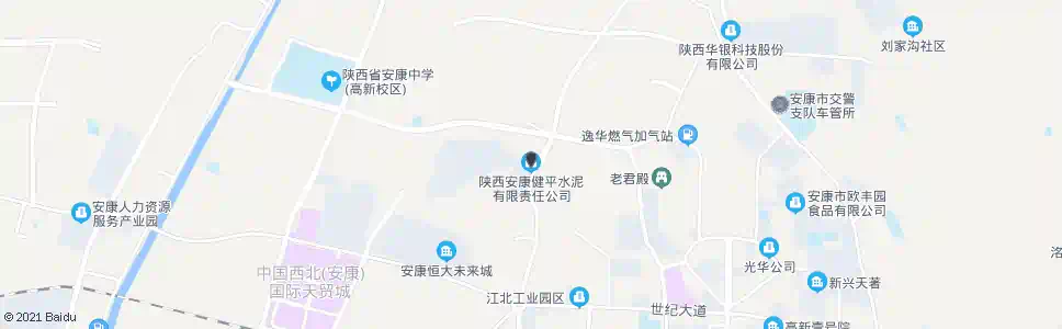 安康健平水泥厂_公交站地图_安康公交_妙搜公交查询2025