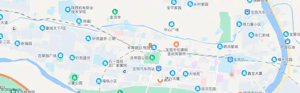 宝鸡针织厂_公交站地图_宝鸡公交_妙搜公交查询2025