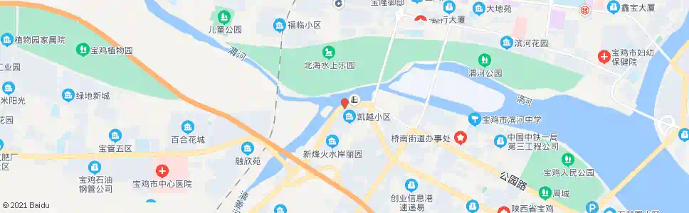宝鸡神农大桥南_公交站地图_宝鸡公交_妙搜公交查询2025