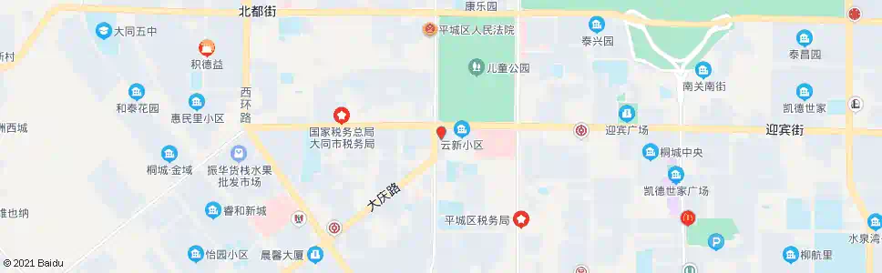 大同电视大楼_公交站地图_大同公交_妙搜公交查询2025