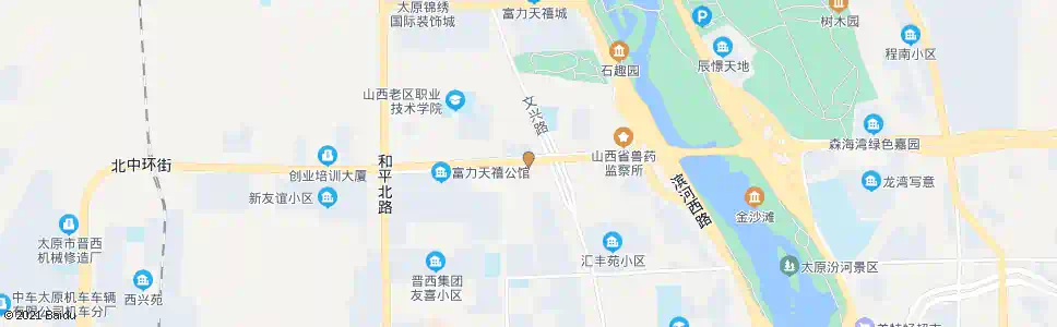 太原千峰北路文兴路口_公交站地图_太原公交_妙搜公交查询2025