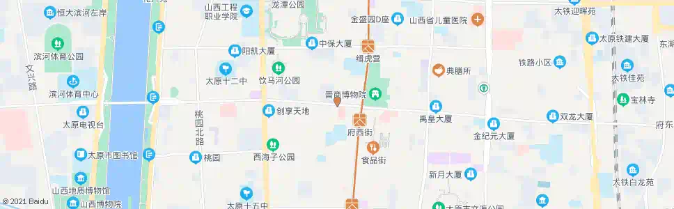 太原府西街三桥街口_公交站地图_太原公交_妙搜公交查询2025