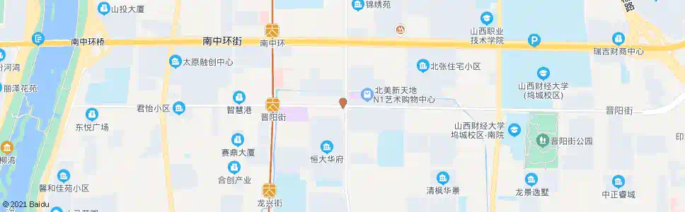 太原晋阳街体育路口_公交站地图_太原公交_妙搜公交查询2025