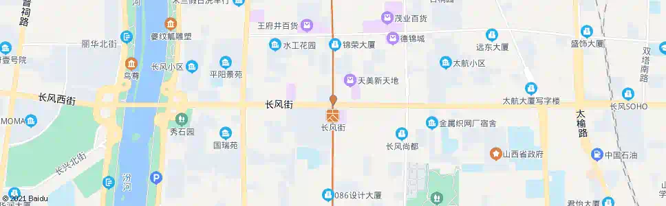 太原长治路长风街口_公交站地图_太原公交_妙搜公交查询2025