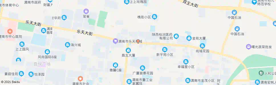 渭南乐天大街_公交站地图_渭南公交_妙搜公交查询2025