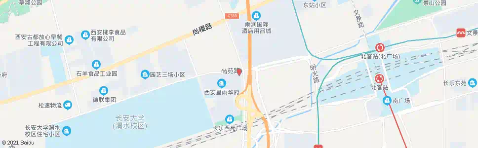 西安尚苑尚宏路东口_公交站地图_西安公交_妙搜公交查询2025