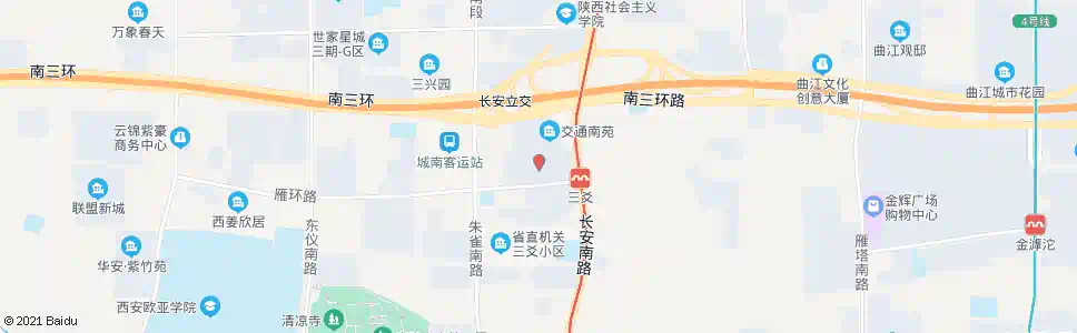 西安西部建材城_公交站地图_西安公交_妙搜公交查询2025
