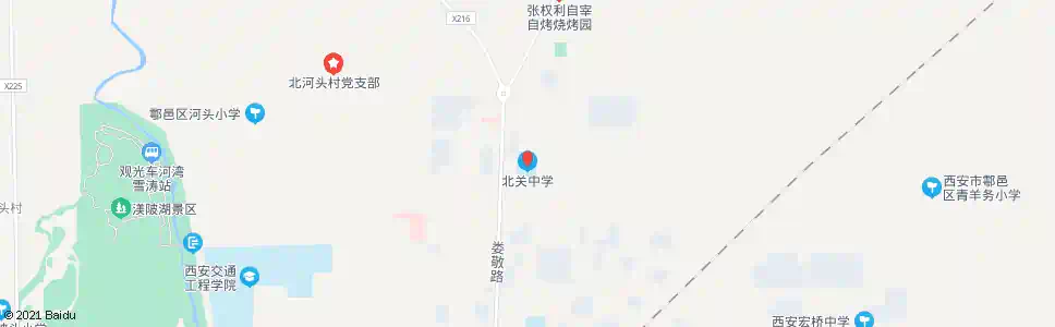 西安户县北关中学_公交站地图_西安公交_妙搜公交查询2025