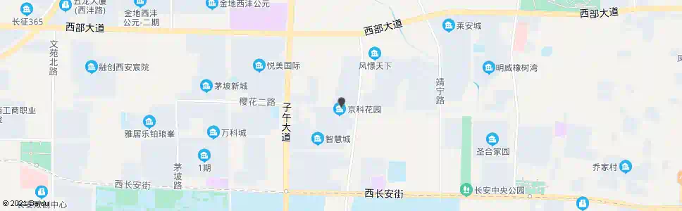 西安长安热力公司_公交站地图_西安公交_妙搜公交查询2025