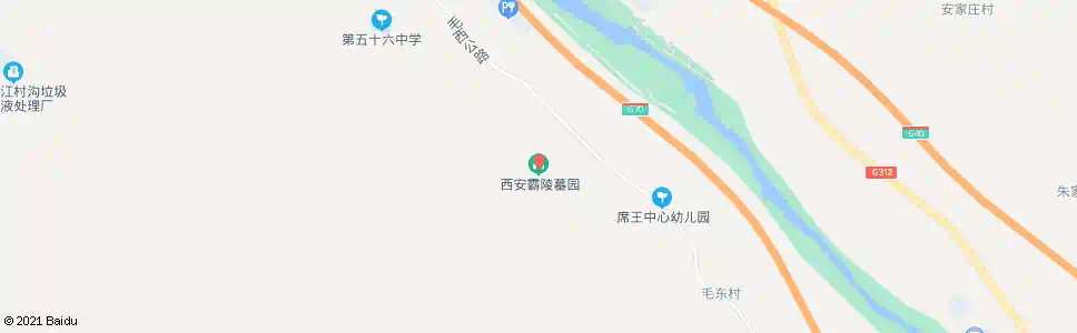 西安霸陵墓园_公交站地图_西安公交_妙搜公交查询2025