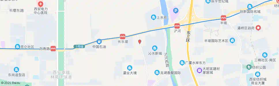 西安沁水路北口_公交站地图_西安公交_妙搜公交查询2025