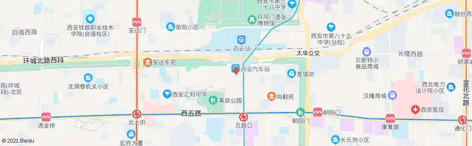 西安南门_公交站地图_西安公交_妙搜公交查询2025
