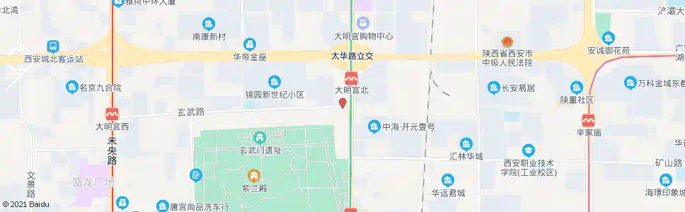 西安玄武路东口_公交站地图_西安公交_妙搜公交查询2025