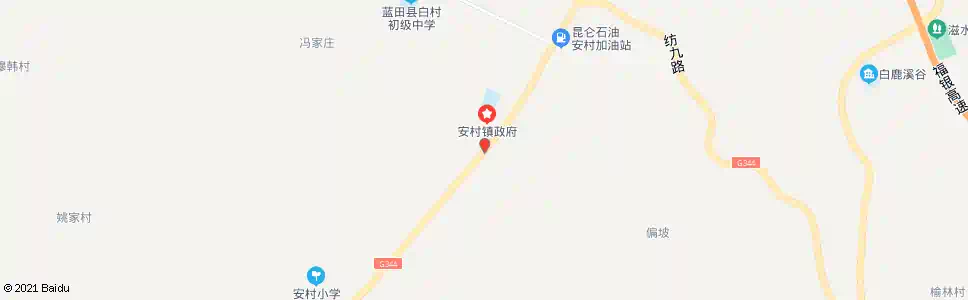 西安蓝田安村_公交站地图_西安公交_妙搜公交查询2025