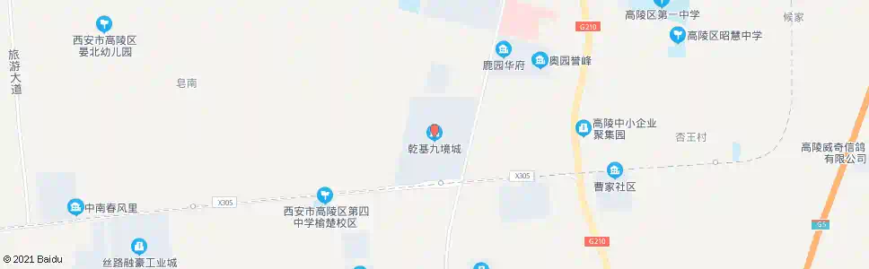 西安乾基九境城_公交站地图_西安公交_妙搜公交查询2025