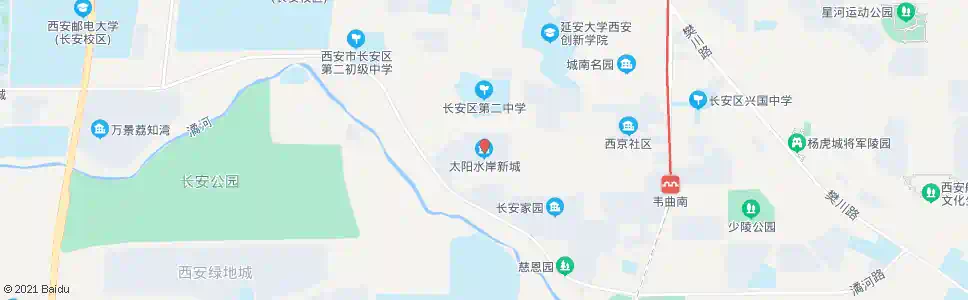 西安太阳水岸新城_公交站地图_西安公交_妙搜公交查询2025