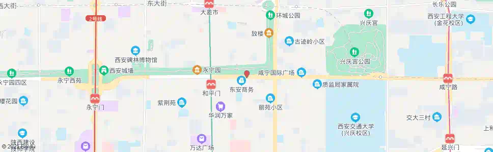 西安陕报社_公交站地图_西安公交_妙搜公交查询2025
