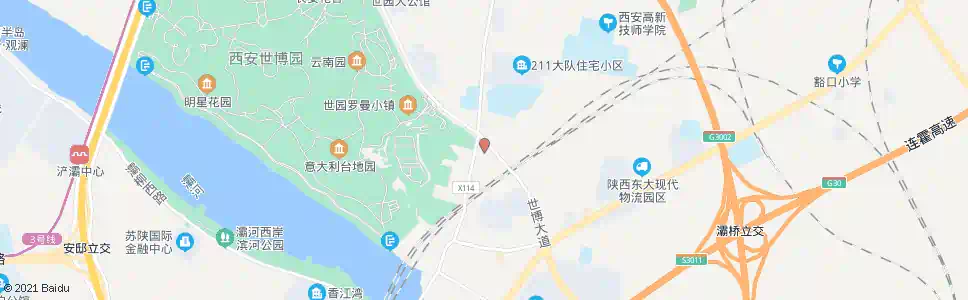 西安灞桥停车场_公交站地图_西安公交_妙搜公交查询2025