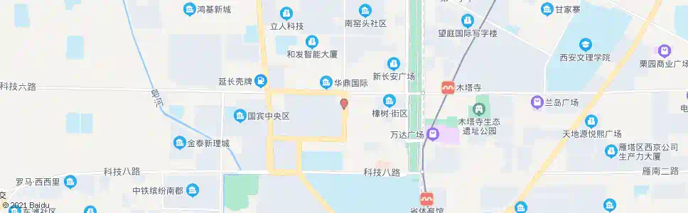 西安高新水晶岛_公交站地图_西安公交_妙搜公交查询2025