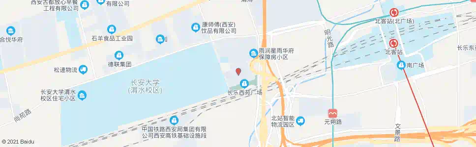 西安长乐西苑_公交站地图_西安公交_妙搜公交查询2025