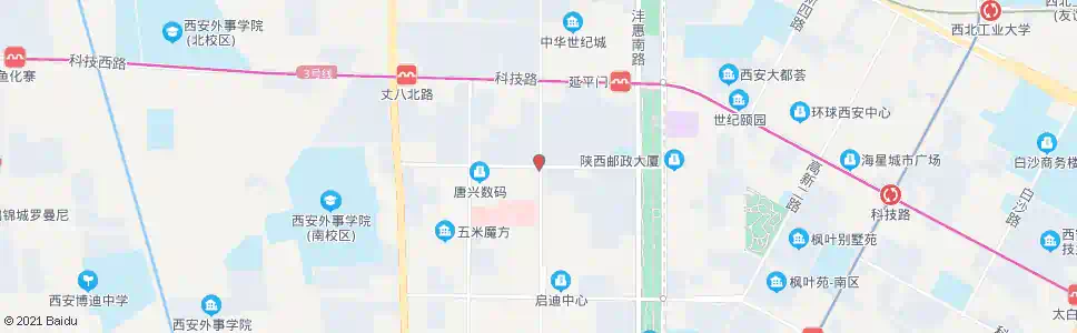 西安唐兴路_公交站地图_西安公交_妙搜公交查询2025
