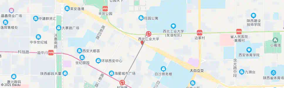 西安高新路_公交站地图_西安公交_妙搜公交查询2025