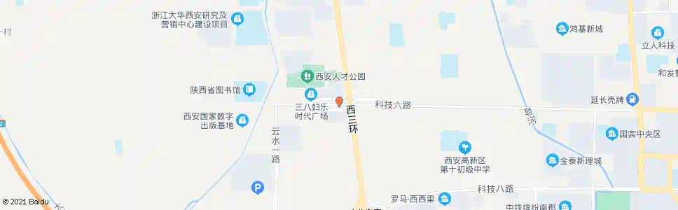西安西三环天谷七路口_公交站地图_西安公交_妙搜公交查询2025