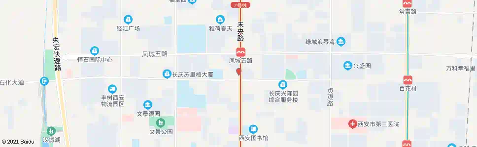 西安尤家庄_公交站地图_西安公交_妙搜公交查询2025