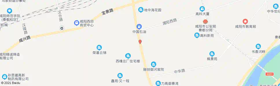 咸阳西橡东门_公交站地图_咸阳公交_妙搜公交查询2025