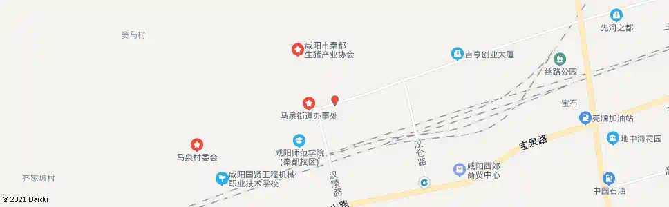 咸阳马泉中心小学_公交站地图_咸阳公交_妙搜公交查询2025