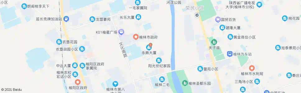 榆林常乐南路_公交站地图_榆林公交_妙搜公交查询2025