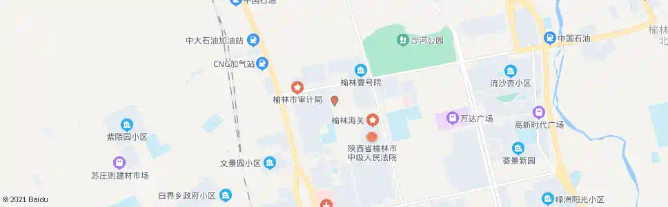 榆林桃园小区_公交站地图_榆林公交_妙搜公交查询2025