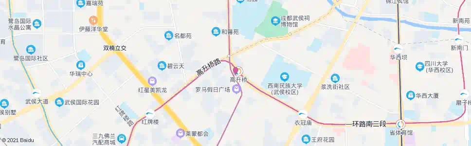 成都地铁高升桥站_公交站地图_成都公交_妙搜公交查询2025