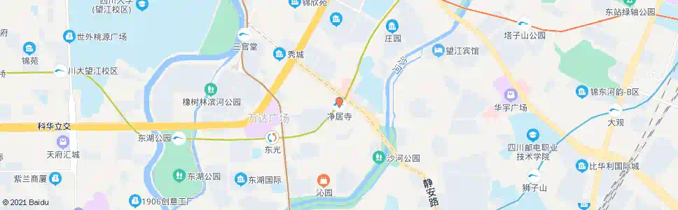成都净居寺_公交站地图_成都公交_妙搜公交查询2025