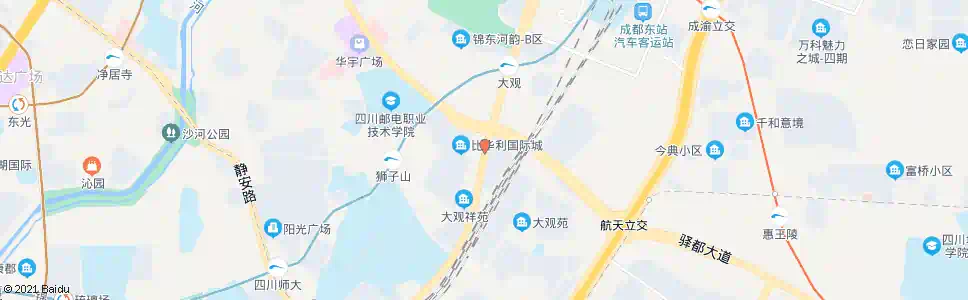 成都锦绣大道大观堰_公交站地图_成都公交_妙搜公交查询2025