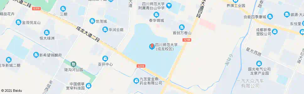 成都川师成育路_公交站地图_成都公交_妙搜公交查询2025