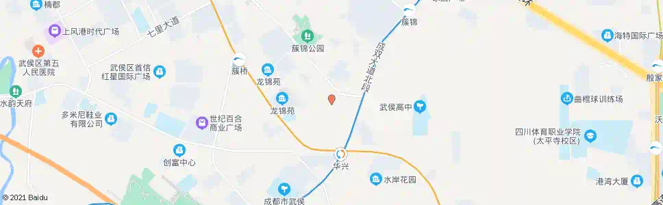成都簇桥中街西_公交站地图_成都公交_妙搜公交查询2025
