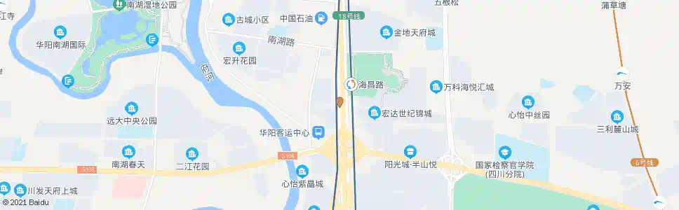 成都天府大道海昌南路口_公交站地图_成都公交_妙搜公交查询2025